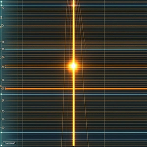 A Bright Yellow Line That Appears To Be A Lightning Bolt