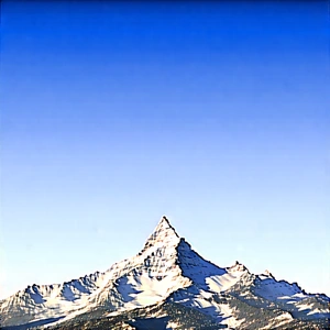 Nature Professional Photography: Clear (sky:1.2) Over Mountain Peak With Majestic Mountain