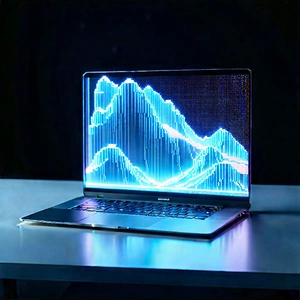 Laptop With Holographic Display With Laptop Computer