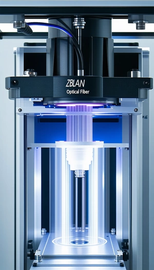 A Blue Machine Is Holding A White Object, Which Appears To Be A Light Bulb