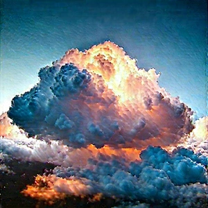 Cloud Computing Visualization With Large, Colorful
