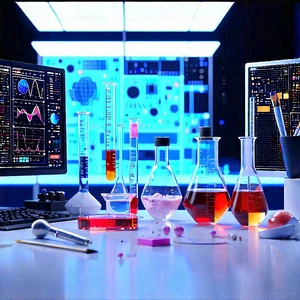 Entertainment Technology In Modern Laboratory With Laboratory Setting