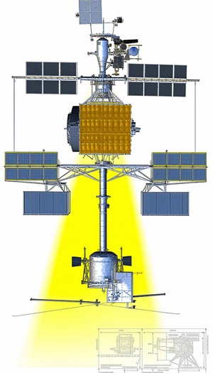 space station shown drawing