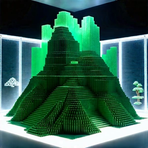 Entertainment Technology In Research Center With Large Green