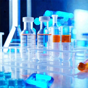 Healthcare Technology In Modern Laboratory With White Table