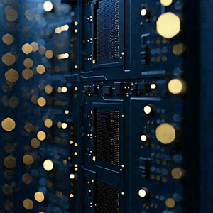 Tech Matte Painting: Close-up Of Sensor Array With Image, There