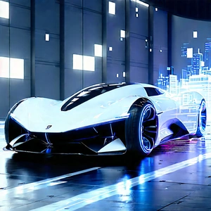 Innovative Electric Vehicle Design With White Sports