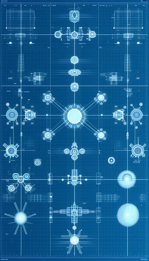 blueprint futuristic city