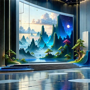 Entertainment Technology In Research Center With Image
