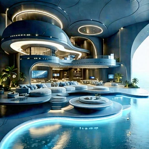 Futuristic Smart Home With Luxurious Modern