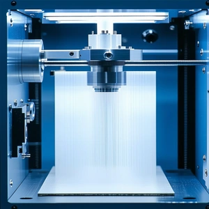 A Machine With A Large, Clear Glass Window