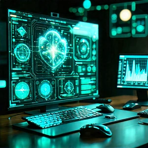 Healthcare technology in tech office