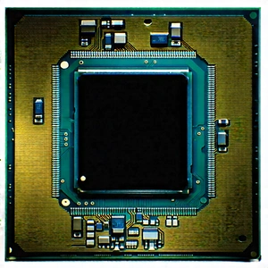 Close-up of microprocessor