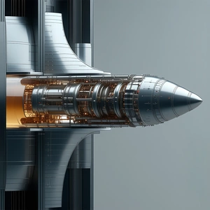 A Large Jet Engine Is Shown In A Close-up View