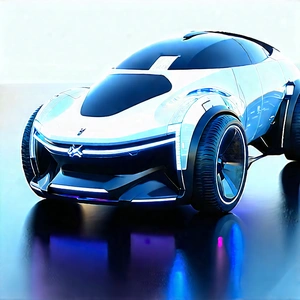 Innovative Electric Vehicle Design With Futuristic Displayed