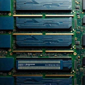 Close-up of memory module