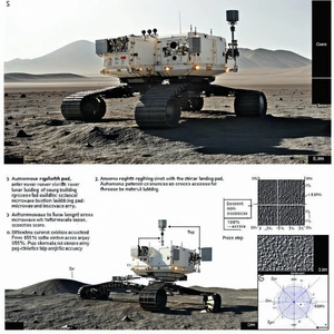 The Image Is A Diagram Of A Rover Vehicle, Showing Its Various Components And Their Functions