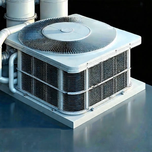 Close-up Of Cooling System With Large White
