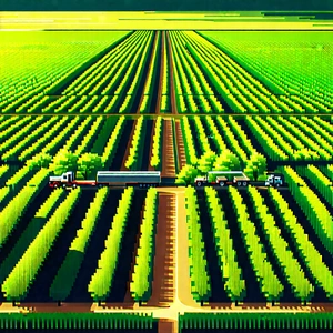 Agricultural Technology In Research Center With Computer-generated, Model