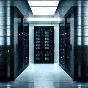 Futuristic Server Room With Image, There