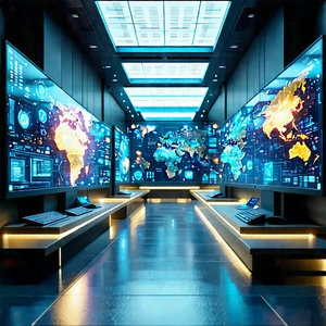 Educational Technology In Research Center With Image, There