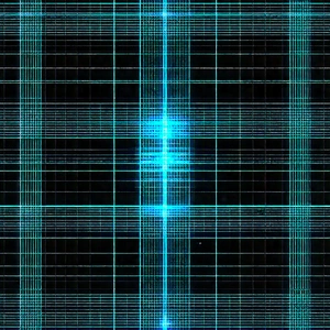 Abstract Pixel Art: Grid system with dramatic contrast