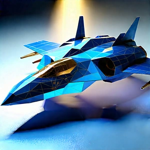Aerospace Technology In (modern:1.14) Laboratory With Blue Gold