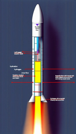 A Rocket With A Yellow And Red Flame Coming Out Of The Bottom