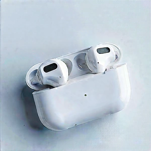 Wireless Earbuds With User Interface With White Earbud