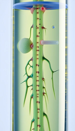 A Green Plant Is Growing Inside A Glass Vase