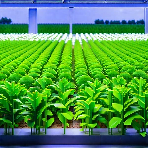 Agricultural Technology In Manufacturing Facility With Large Green