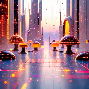 Futuristic Tech Startup Office With Image, There
