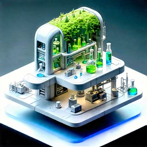 (futuristic:1.23) research laboratory