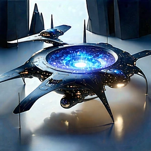 Innovative Communication Tool (design:1.32) With Futuristic Spacecraft