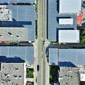 Urban Professional Photography: Aerial View Of Urban Renewal Area With Image, There