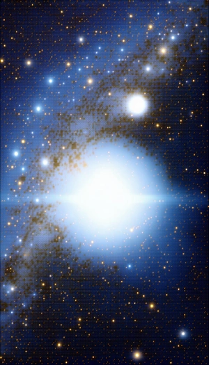The Image Is A Night Sky Filled With Stars, Creating A Beautiful And Serene Atmosphere