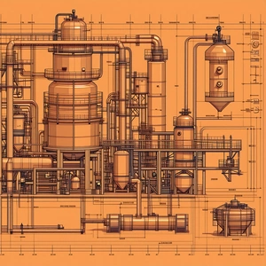 detailed drawing factory
