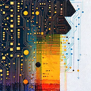 Close-up of sensor array
