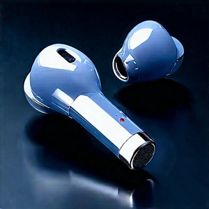 Wireless earbuds with (digital:1.36) artwork