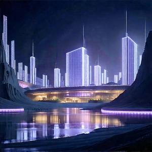 Innovative Renewable Energy Design With Futuristic Cityscape