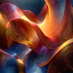 Abstract Hdr Photography: Fibrous Shapes With Colorful Abstract