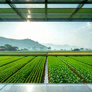 Agricultural Technology In Research Center With Large Field