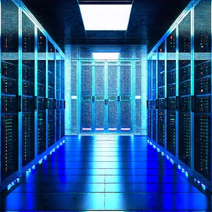 Futuristic Server Room With Image, There