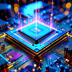Microchip with holographic projection
