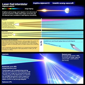 The Image Is A Series Of Diagrams And Text Describing The Process Of Laser Sail Interstellar Travel