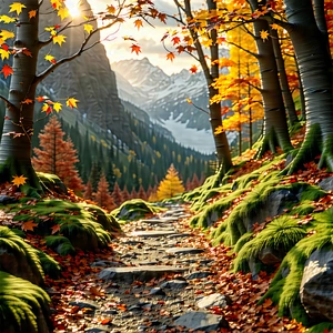 Lifestyle Architectural Photography: Autumn Hike During Winter With Beautiful Mountain
