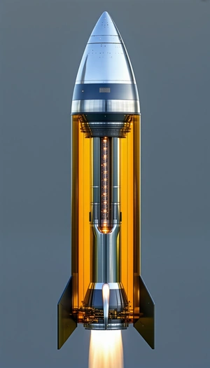 A Large, Yellow, Cylindrical Object Is Sitting On A Gray Surface