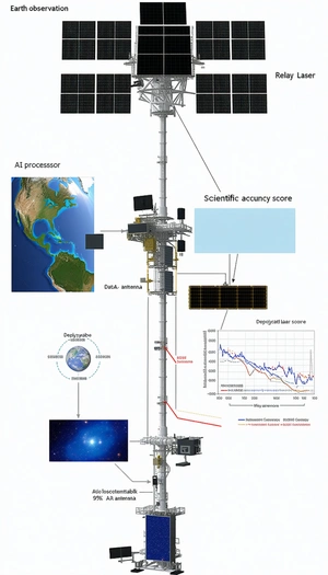 diagram showing relationship between satellite
