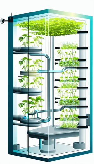 A Large Number Of Plants Are Growing In A Vertical Garden