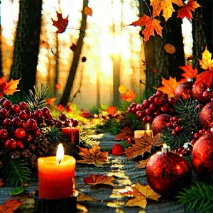 Lifestyle Editorial Photography: Holiday Celebration During Autumn With Beautiful Forest